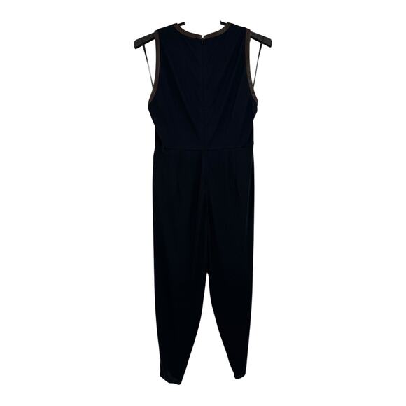 Lauren Ralph Lauren tie front jersey sleeveless jumpsuit blue size 2X - Picture 4 of 9